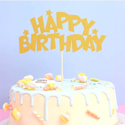 Customised Gold Cake Topper Singapore